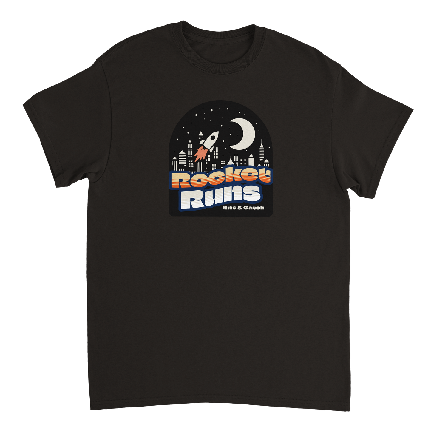 Rocket Runs - Hits and Catch Heavyweight Unisex Crewneck T-shirt