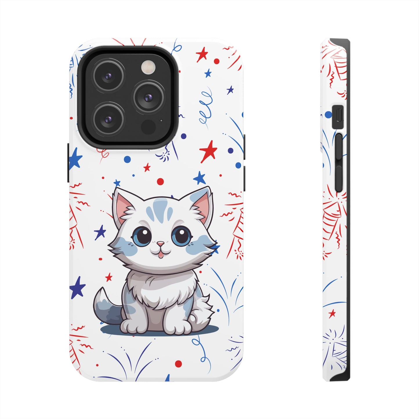 Kitty iPhone 14 & 14 Pro Tough Phone Cases | BGC White