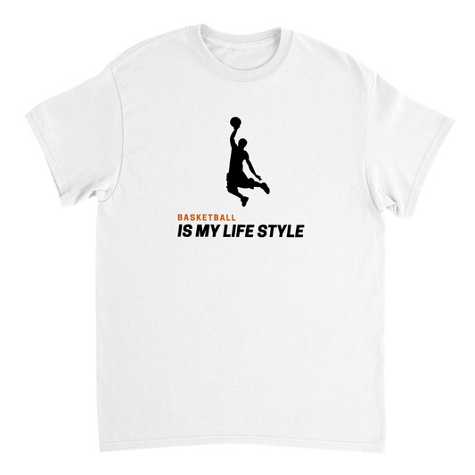 Basketball is my life style Heavyweight Unisex Crewneck T-shirt