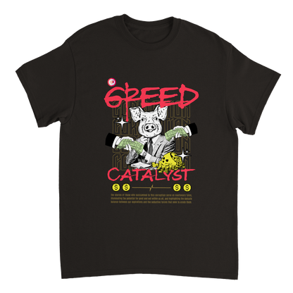 Remove greed catalyst Heavyweight Unisex Crewneck T-shirt