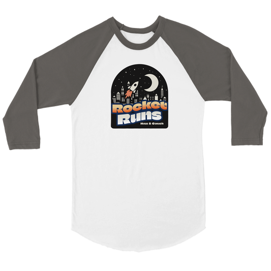 Rocket Runs - Hits and Catch Unisex 3/4 sleeve Raglan T-shirt