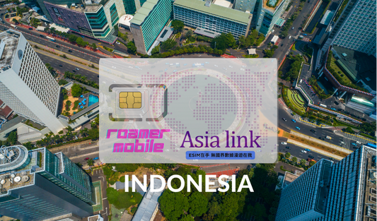 Indonesia 印尼 预付制 eSIM 上网卡 | 3GB 5GB 10GB | 30天效期
