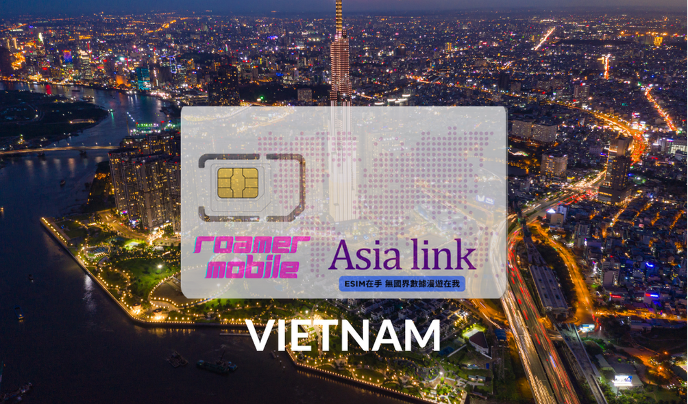 Vietnam 越南 預付制 eSIM 上網卡 | 3GB 5GB 10GB | 30天效期