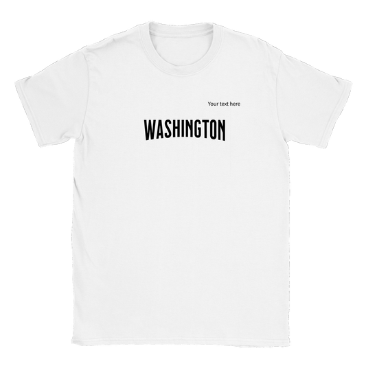 Washington custom text Classic Unisex Crewneck T-shirt