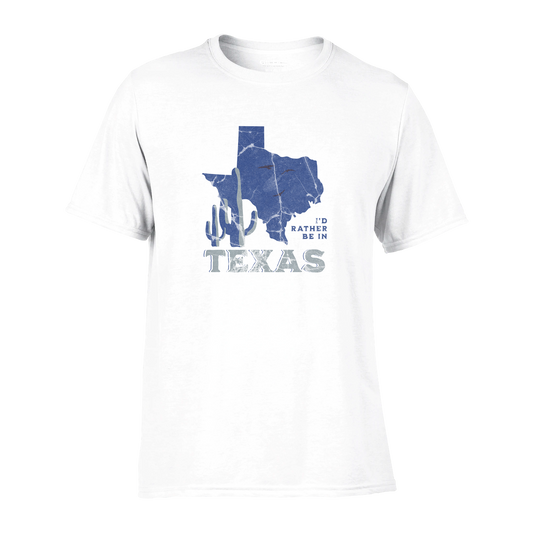 I'd Rather Be In Texas | Performance Unisex Crewneck T-shirt
