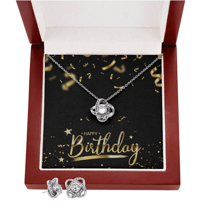 Timeless Love Knot Necklace & Earring Set – Gift for Every Occasion