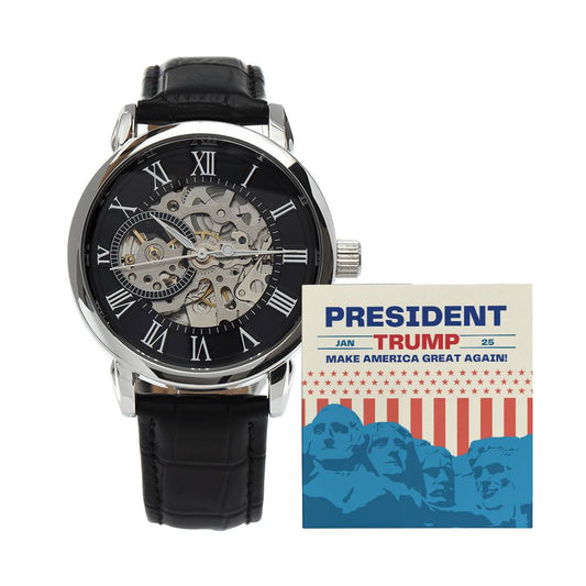 Trump Victory Openwork Watch – 47th President | Make America Great Again Gift