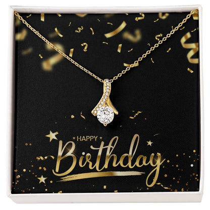 Alluring Beauty Necklace - Dazzling Pendant in Yellow & White Gold Variants | Gift for her, Birthday Gift, Anniversary Gift, Valentine's Gift, Xmas Gift