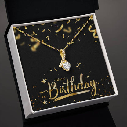 Alluring Beauty Necklace - Dazzling Pendant in Yellow & White Gold Variants | Gift for her, Birthday Gift, Anniversary Gift, Valentine's Gift, Xmas Gift