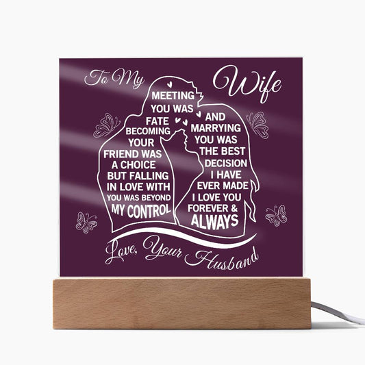 Personalized Acrylic Plaque – A Heartfelt Gift for Loved Ones