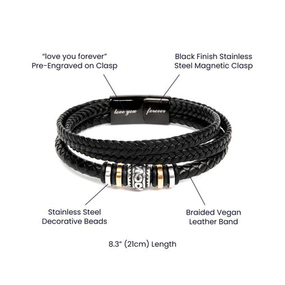 Love You Forever Bracelet – Perfect Gift for Him | Anniversary, Birthday & More