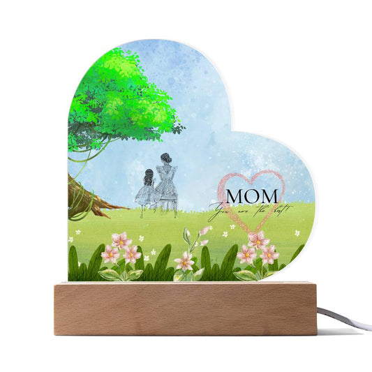 Mom You Are The Best - Acrylic with LED Base | Birthday Gift