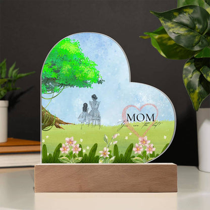 Mom You Are The Best - Acrylic with LED Base | Birthday Gift