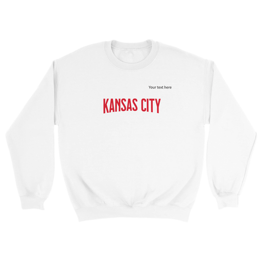 Kansas City custom text | Classic Unisex Crewneck Sweatshirt