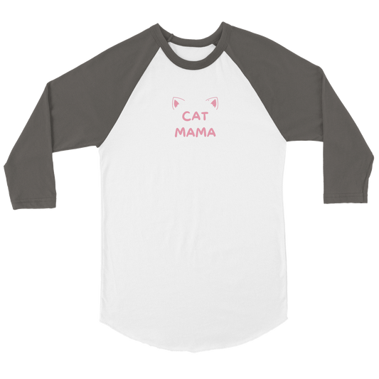 Cat mama Unisex 3/4 sleeve Raglan T-shirt