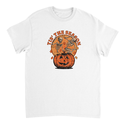 This is the season ft Halloween Skeletons Heavyweight Unisex Crewneck T-shirt