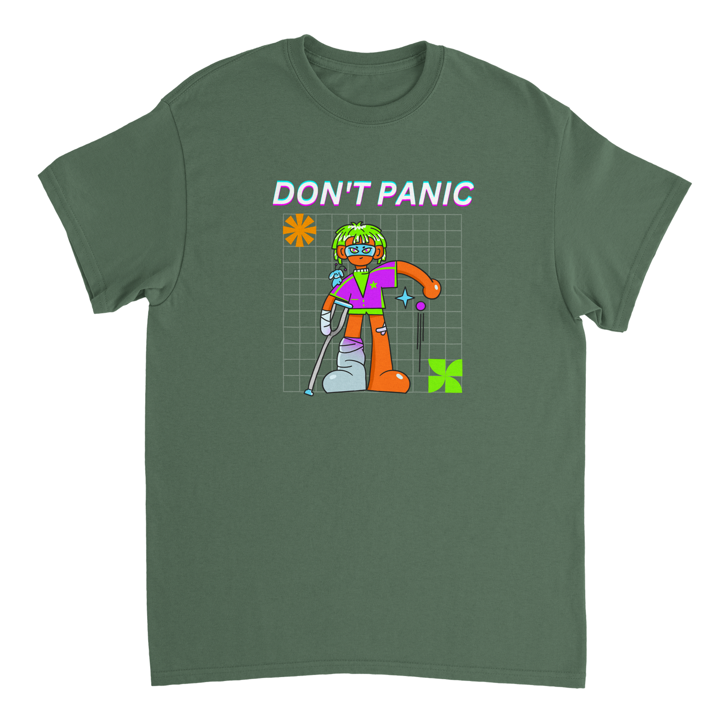 Do not panic Heavyweight Unisex Crewneck T-shirt