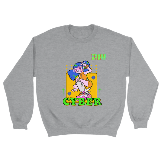 Cyber girl Classic Unisex Crewneck Sweatshirt