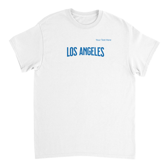 Los Angeles custom text | Heavyweight Unisex Crewneck T-shirt