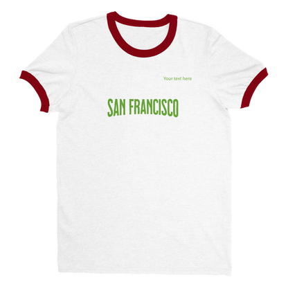 APEC in San Francisco custom text | Unisex Ringer T-shirt