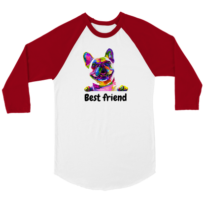 Best friend Unisex 3/4 sleeve Raglan T-shirt