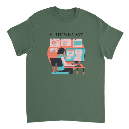 Multitasking mode Heavyweight Unisex Crewneck T-shirt