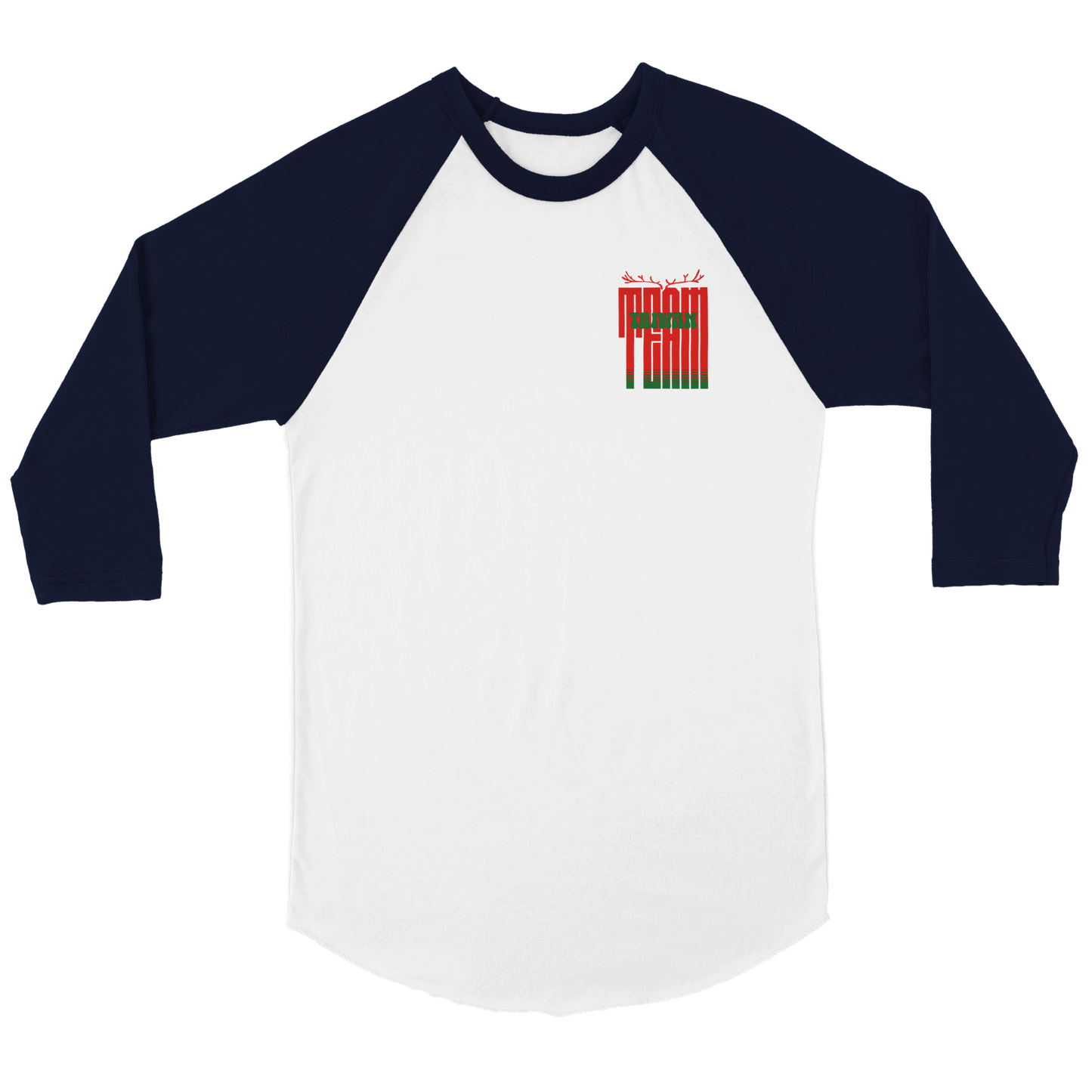 Team Taiwan Merry Xmas | Unisex 3/4 sleeve Raglan T-shirt