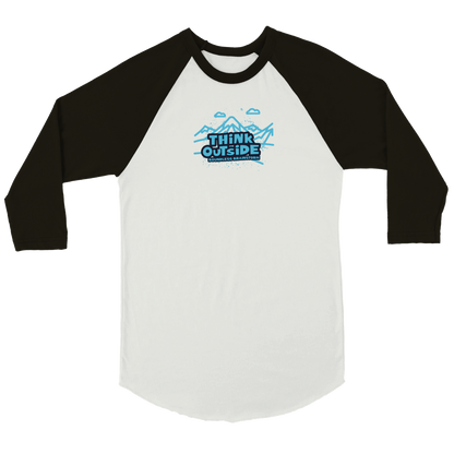 Think Outside | Unisex 3/4 sleeve Raglan T-shirt
