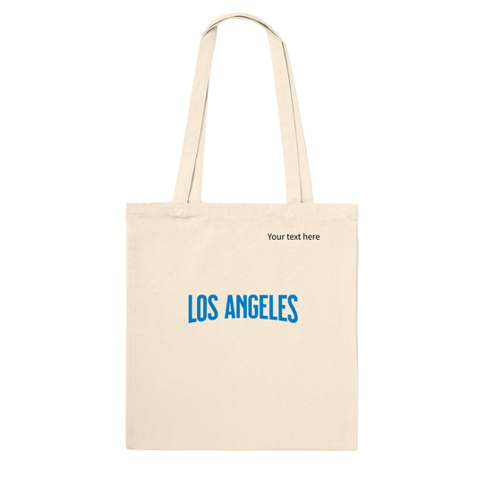 Los Angeles custom text Premium Tote Bag